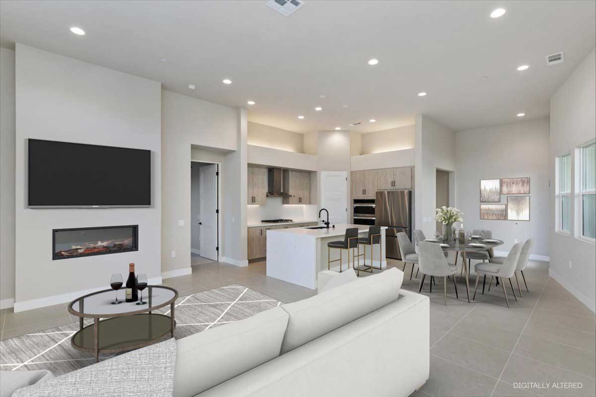 lot 6 digitally altered living area and kitchen.